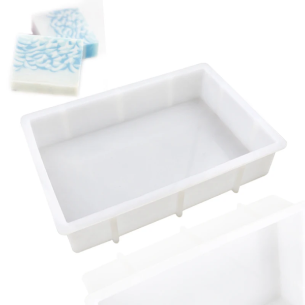 Large Silicone Soap Mold 24.7×17cm | Rectangular Soap, Biscuit, Jelly & Pudding Mold