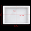 Large Silicone Soap Mold 24.7×17cm | Rectangular Soap, Biscuit, Jelly & Pudding Mold