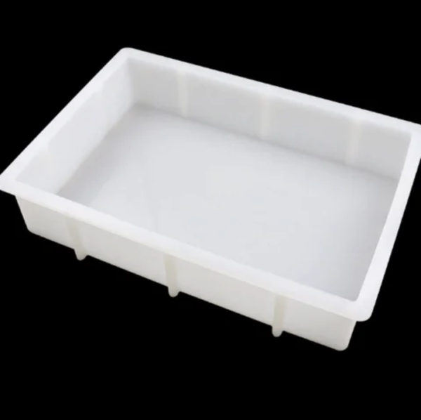 Large Silicone Soap Mold 24.7×17cm | Rectangular Soap, Biscuit, Jelly & Pudding Mold