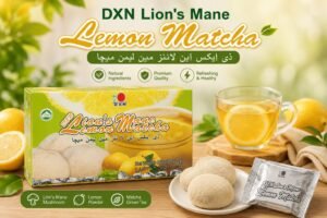 DXN Lion's Mane Lemon Matcha Tea 440g Green Tea Drink
