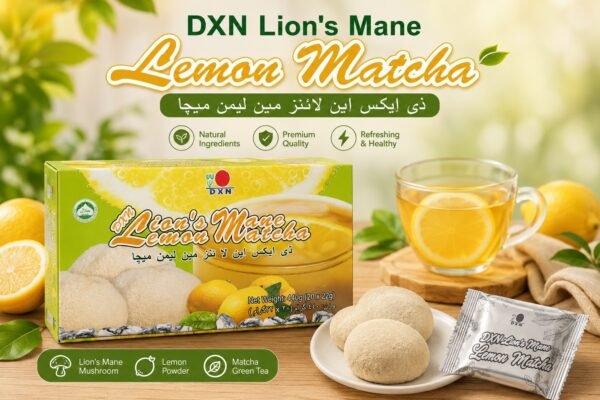 DXN Lion's Mane Lemon Matcha Tea 440g Green Tea Drink