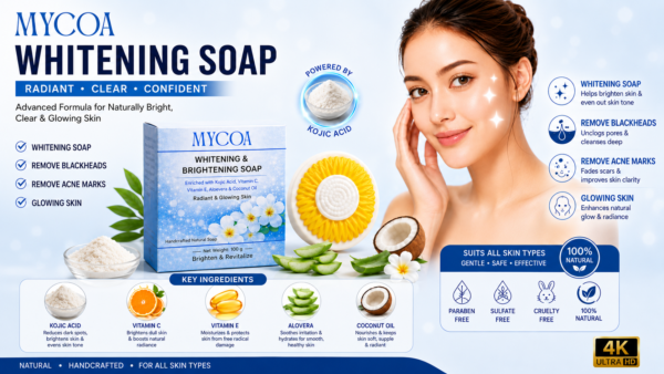 MYCOA Whitening Soap 100g | Brightening Skin Care
