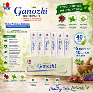 dxn-ganozhi-toothpaste-40g-x-6-tubes DXN Ganozhi Toothpaste 40g x 6 tubes with Ganoderma Extract for Daily Oral Care