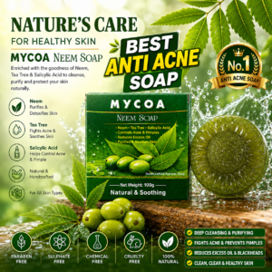 MYCOA Neem Soap 100g | Acne Control Face & Body Soap