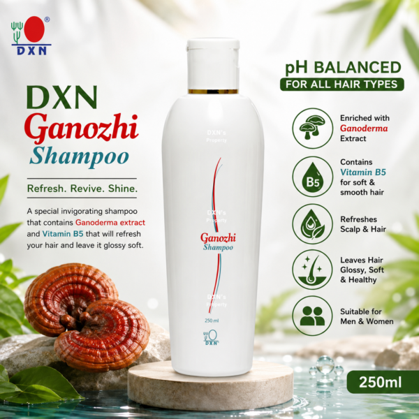 DXN Ganozhi Shampoo 250ml with Ganoderma & Vitamin B5