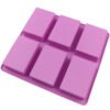 H4630b8c95d8a47c8abe8b07b2225a132H 6 Hole Figure Checkered Shaped Soap Mold Silicone Cake Mold Silicone Hand Make Diy Soap Candle Resin Silicone Candle Soap
