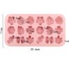 🌸 18-Hole Flower & Leaf Shape Silicone Chocolate Mold