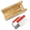 Adjustable Wooden Soap Cutter Kit with Straight and Wavy Stainless Steel Soap Cutters