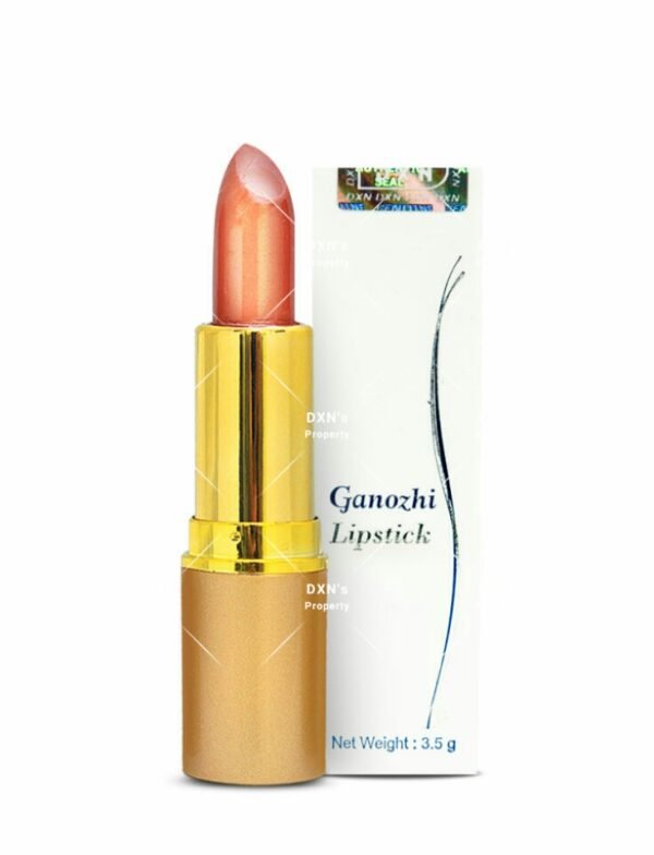 DXN Ganozhi Lipstick – Coral Pink | Hydrating Aloe Vera, Shea Butter & Vitamin E Lipstick | Glossy Long-Lasting Lip Color | 3.0g