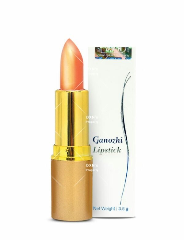 DXN Ganozhi Lipstick – Coral Pink | Hydrating Aloe Vera, Shea Butter & Vitamin E Lipstick | Glossy Long-Lasting Lip Color | 3.0g