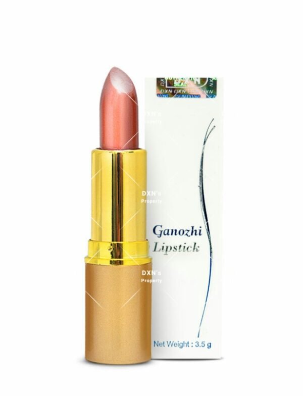 DXN Ganozhi Lipstick – Coral Pink | Hydrating Aloe Vera, Shea Butter & Vitamin E Lipstick | Glossy Long-Lasting Lip Color | 3.0g