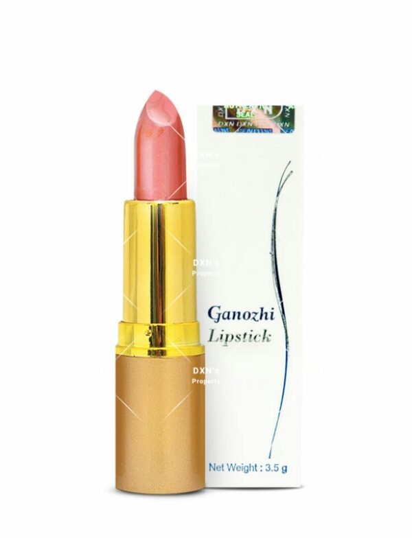 DXN Ganozhi Lipstick – Coral Pink | Hydrating Aloe Vera, Shea Butter & Vitamin E Lipstick | Glossy Long-Lasting Lip Color | 3.0g