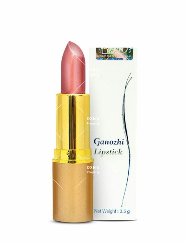 DXN Ganozhi Lipstick – Coral Pink | Hydrating Aloe Vera, Shea Butter & Vitamin E Lipstick | Glossy Long-Lasting Lip Color | 3.0g